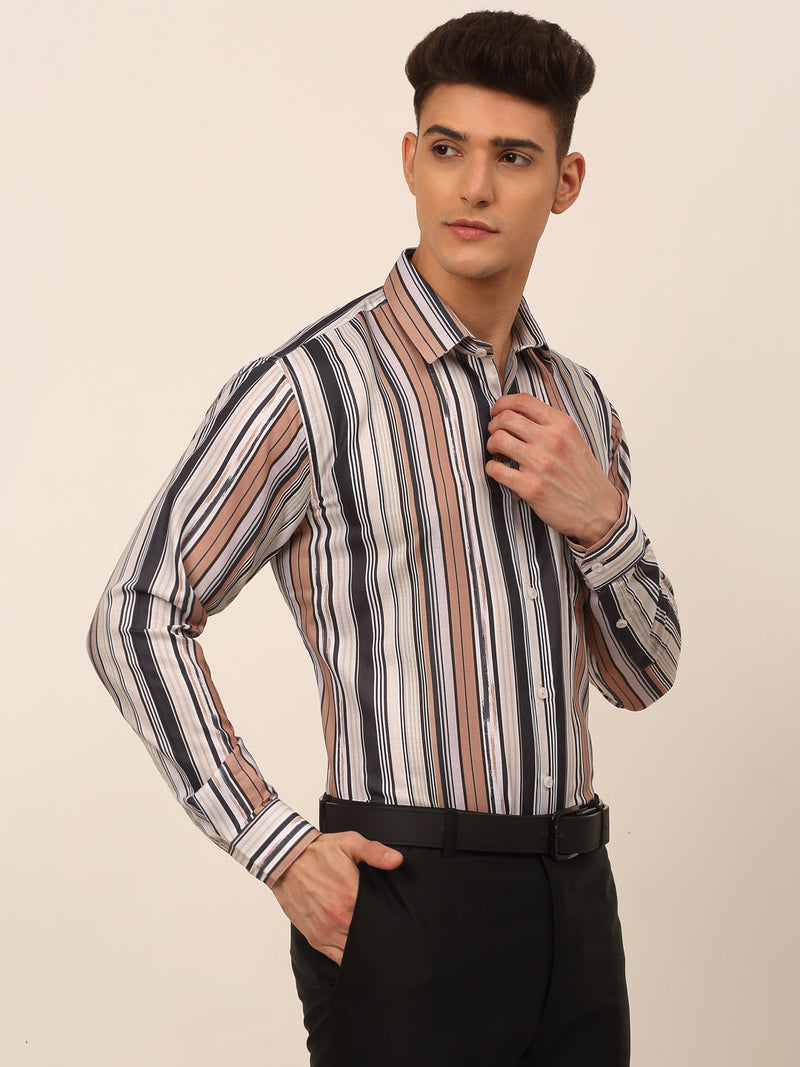 Men's Cotton Striped Formal Shirts