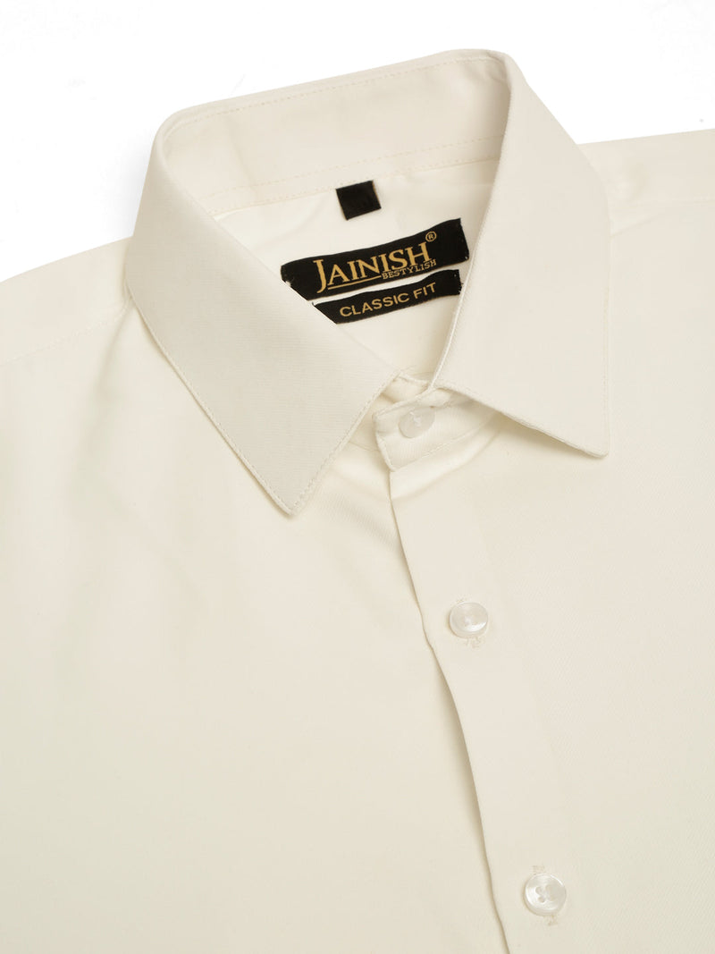 Indian Needle Men's Cotton Solid Formal Shirt's