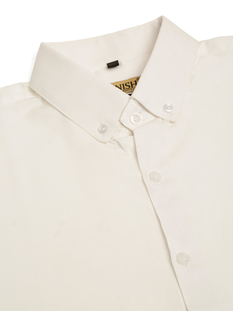 Indian Needle Men's Cotton Solid Formal Shirt's