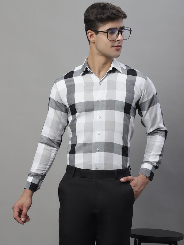 Men's Pure Cotton Checked Formal Shirts