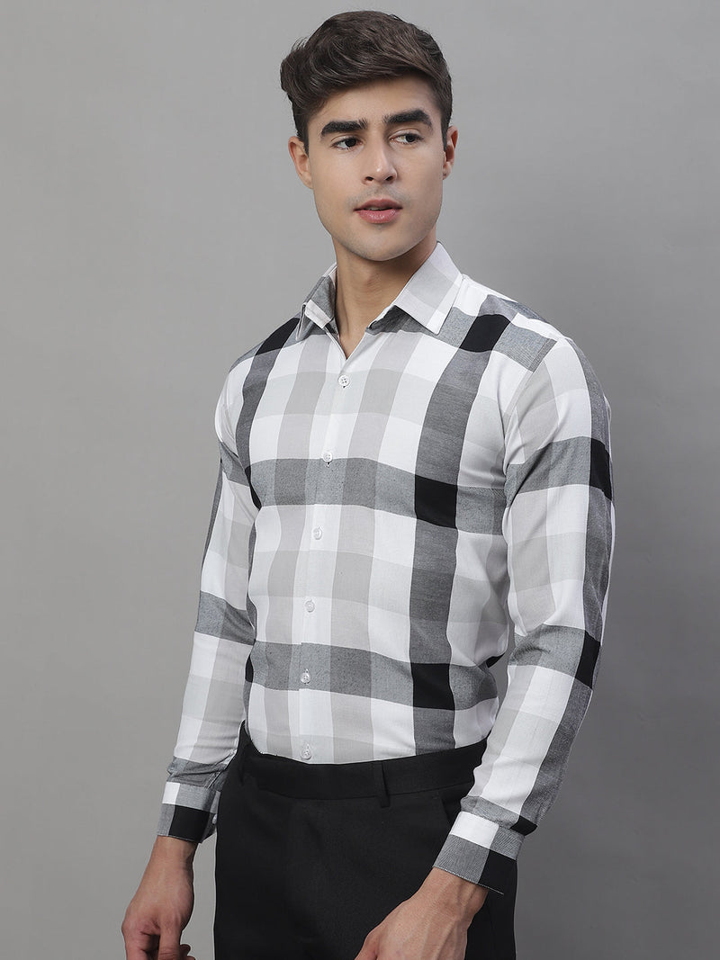 Men's Pure Cotton Checked Formal Shirts