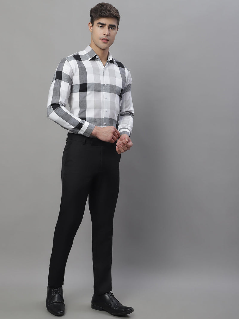 Men's Pure Cotton Checked Formal Shirts