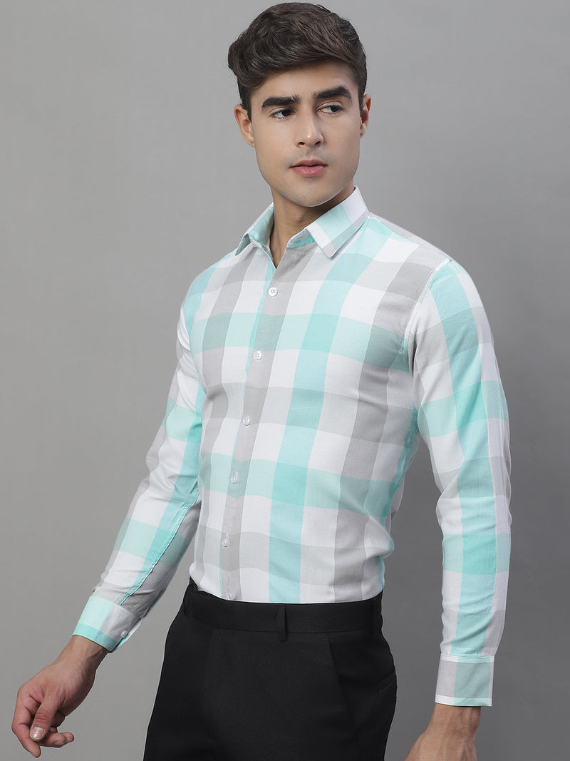 Men's Pure Cotton Checked Formal Shirts