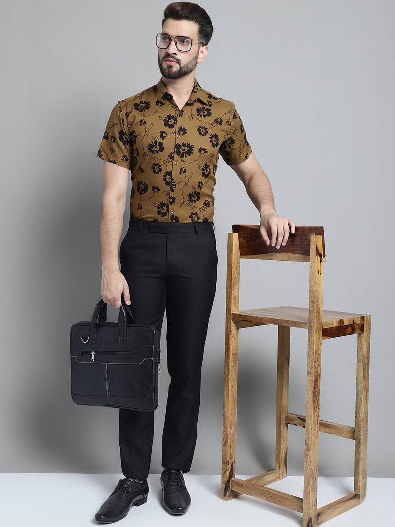 Men's Floral Printed Formal Shirt