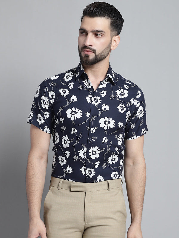 Men's Floral Printed Formal Shirt