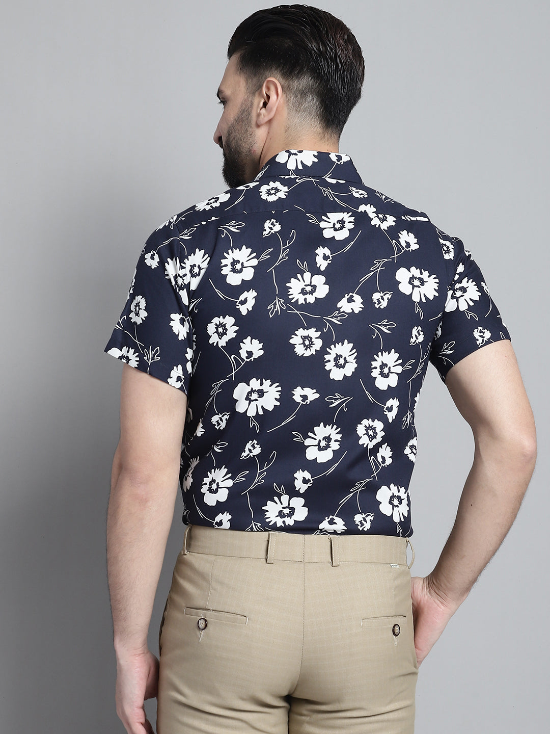 Men's Floral Printed Formal Shirt