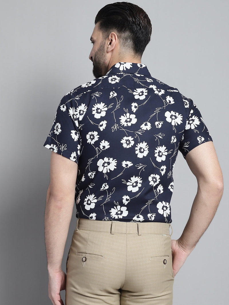 Men's Floral Printed Formal Shirt