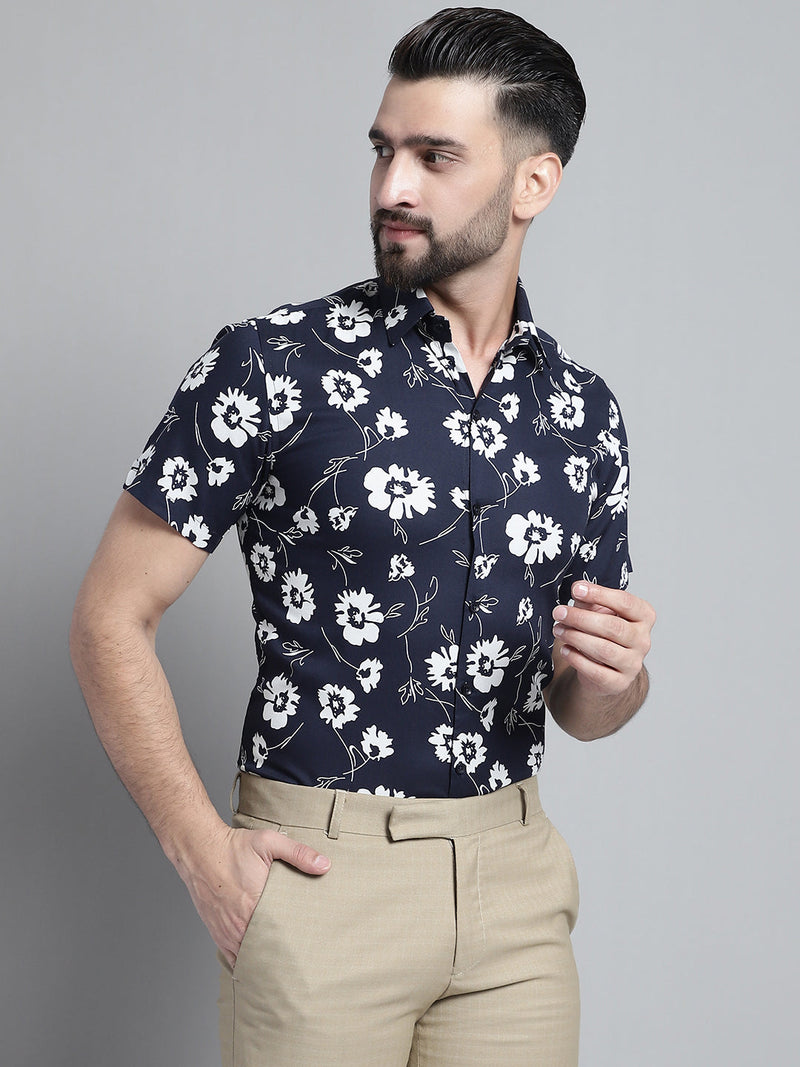 Men's Floral Printed Formal Shirt