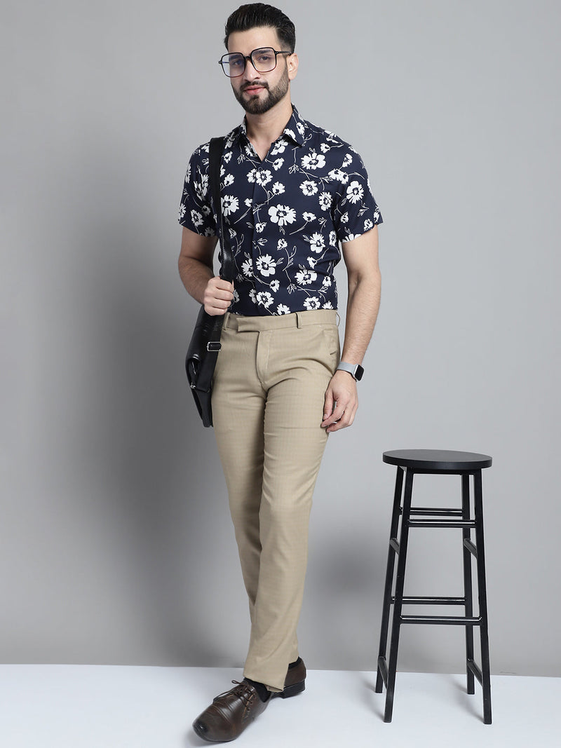 Men's Floral Printed Formal Shirt