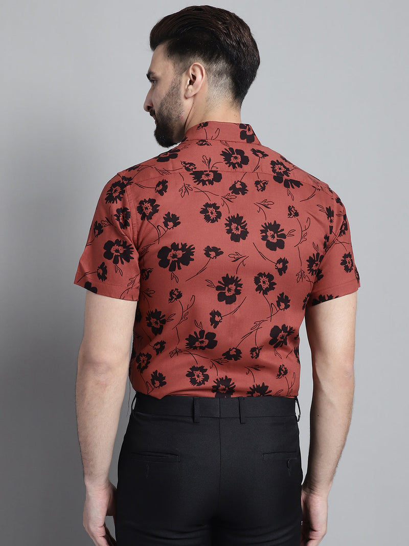 Men's Floral Printed Formal Shirt