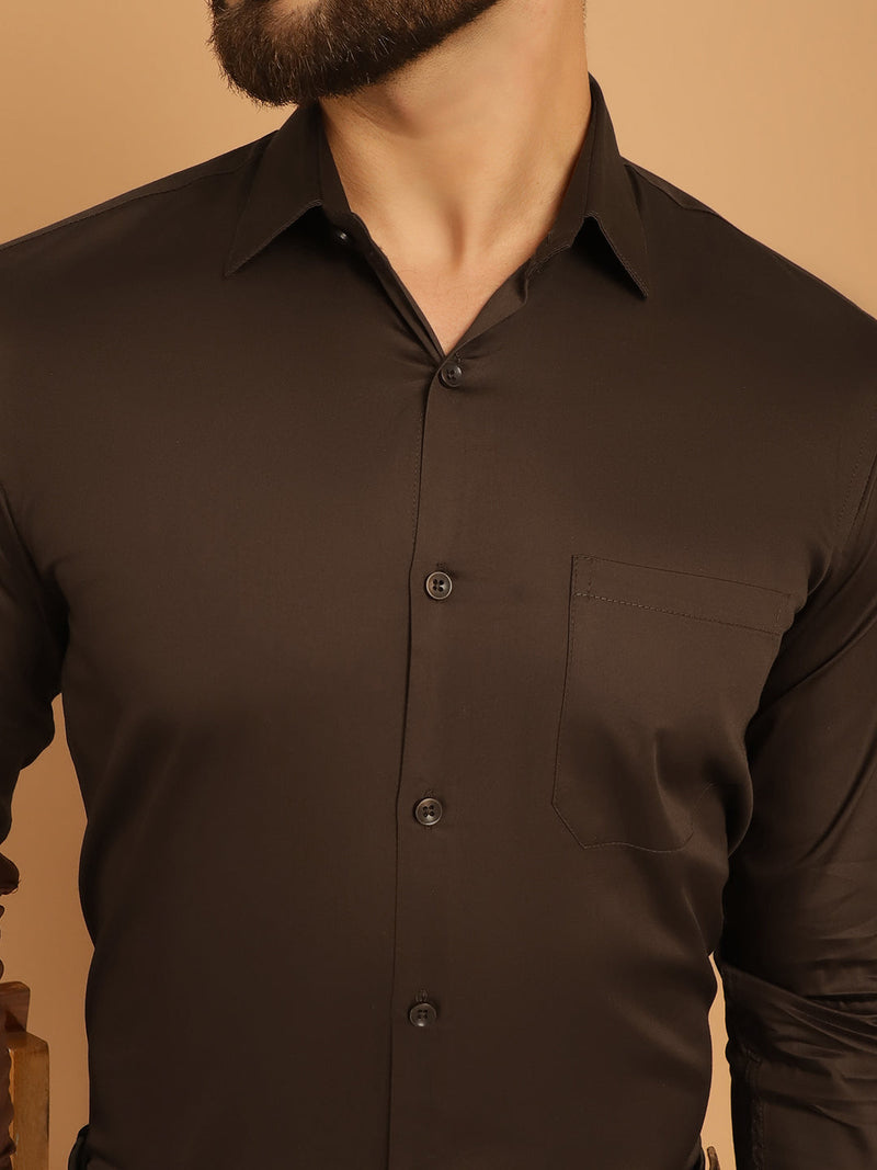 Men's Cotton Solid Formal Shirt