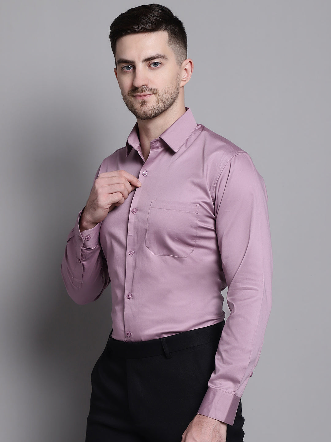 Men's Cotton Solid Formal Shirt