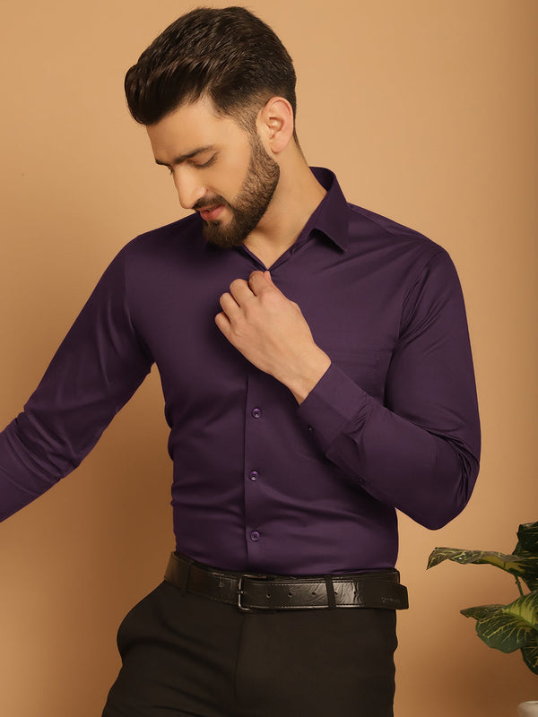 Men's Cotton Solid Formal Shirt