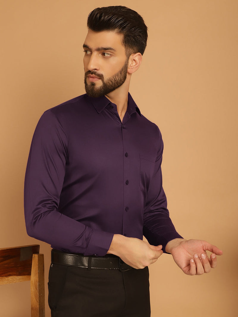 Men's Cotton Solid Formal Shirt