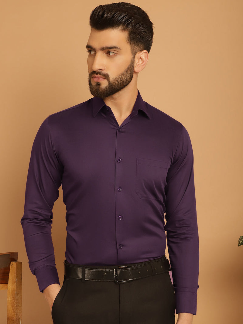 Men's Cotton Solid Formal Shirt