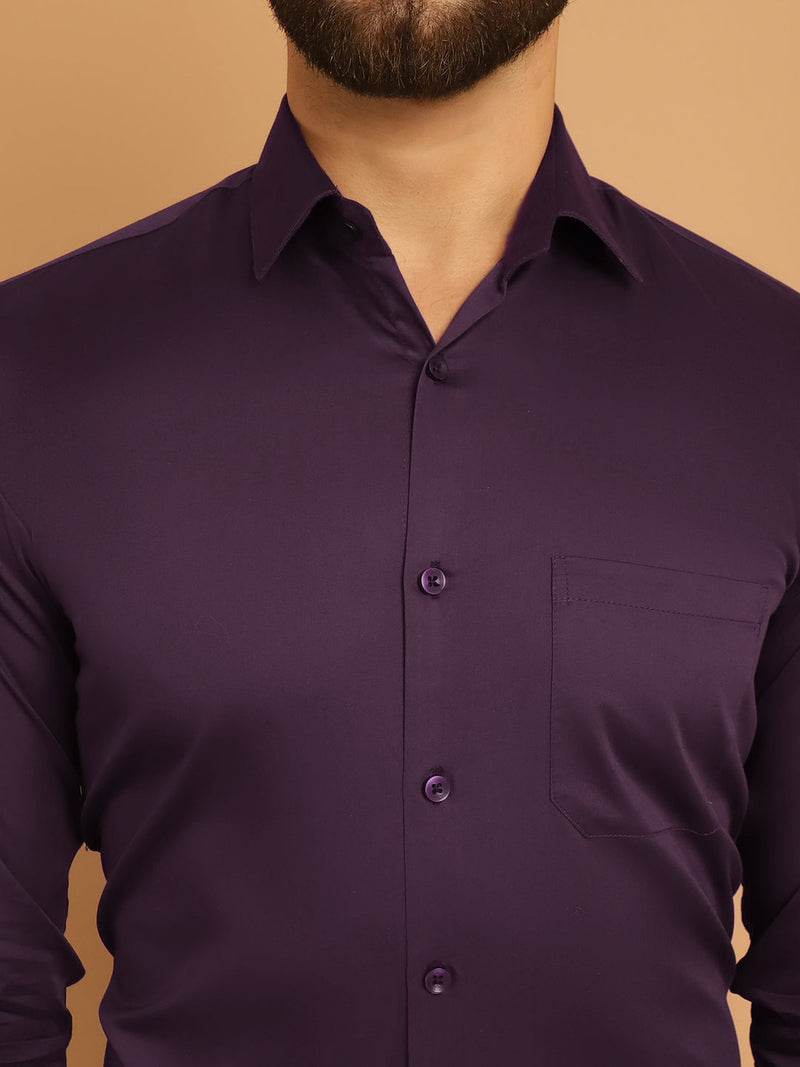 Men's Cotton Solid Formal Shirt