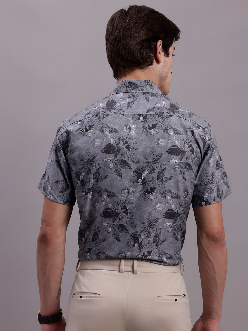 Men's Floral Printed Formal Shirt