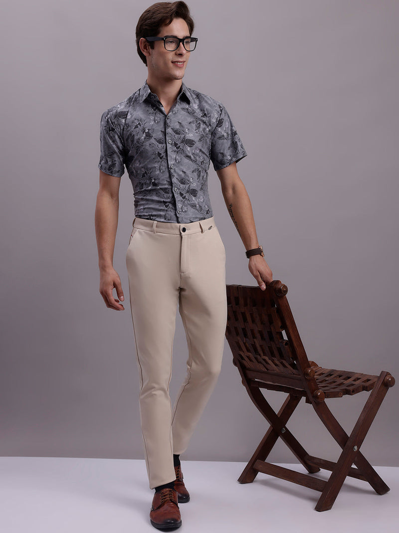 Men's Floral Printed Formal Shirt