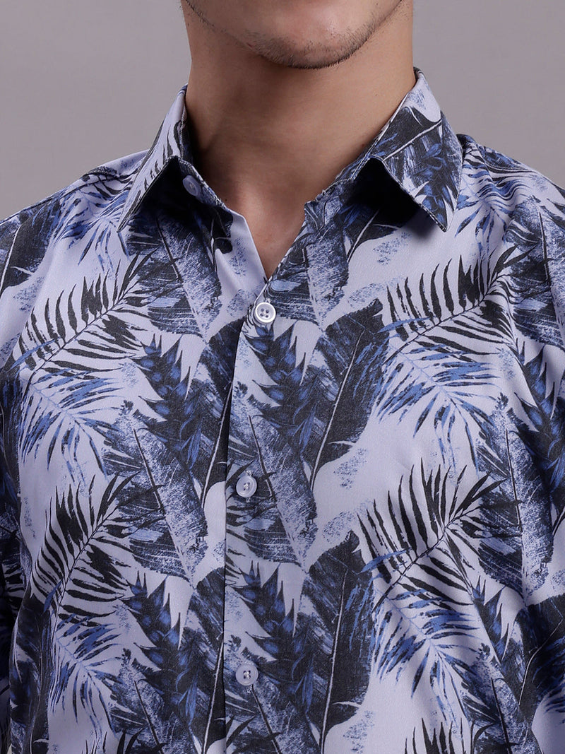 Men's Floral Printed Formal Shirt