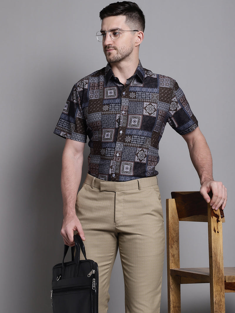 Men's Printed Formal Shirt