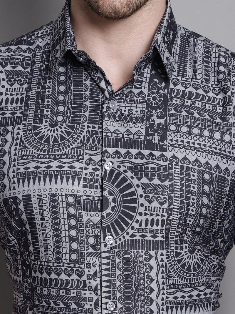 Men's Printed Formal Shirt