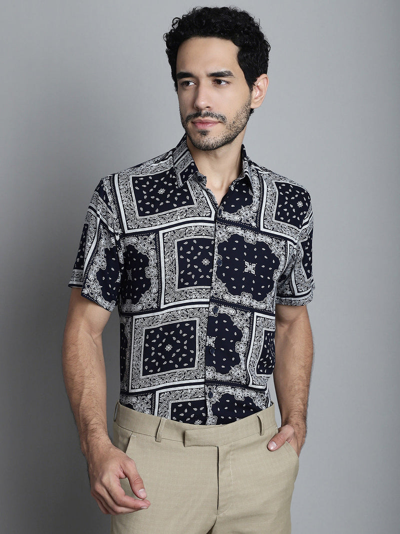 Men's Paisley Printed Formal Shirts