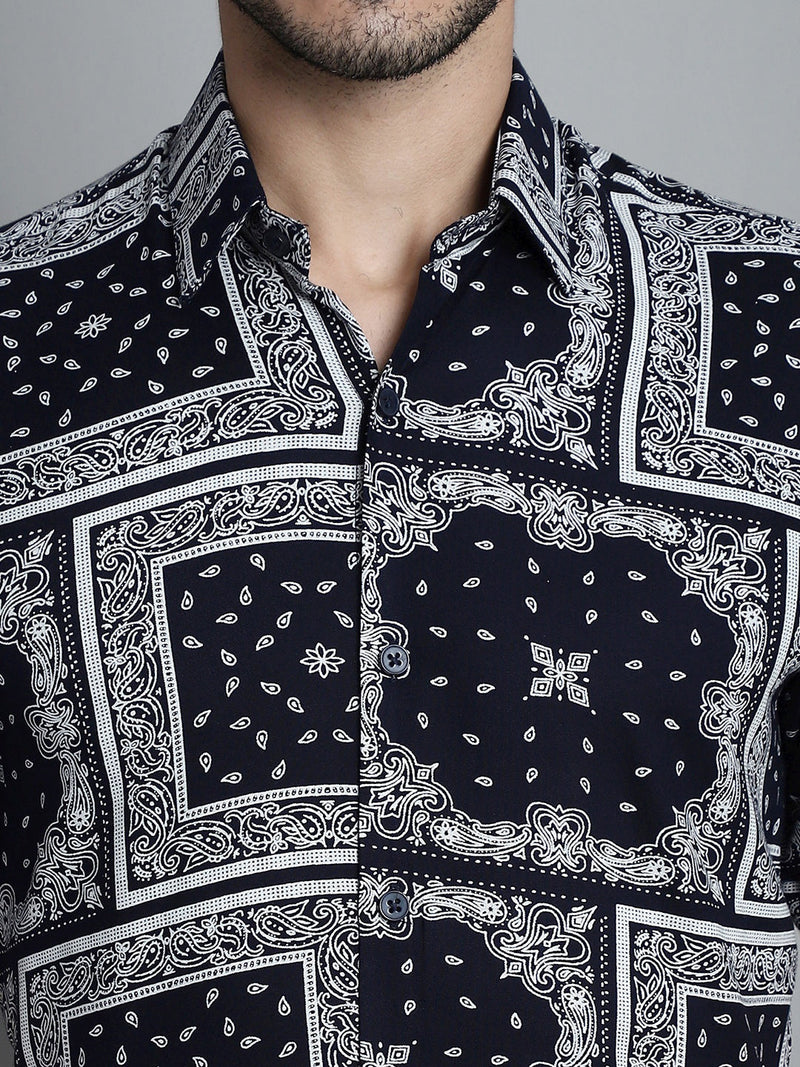 Men's Paisley Printed Formal Shirts