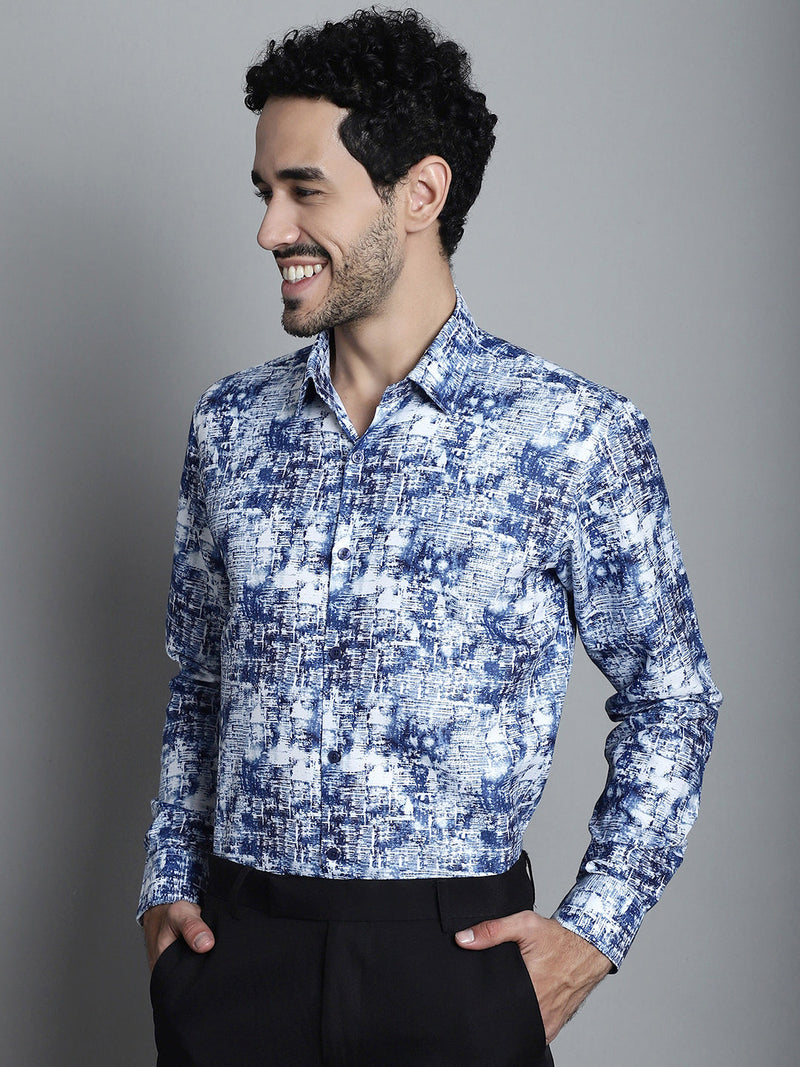 Men's Geomatric Printed Formal Shirts