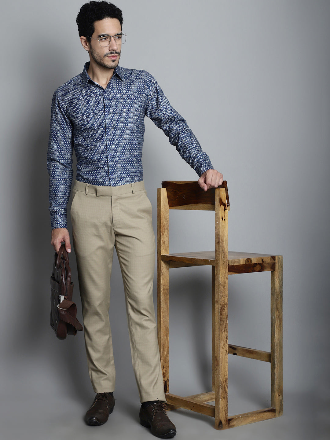 Men's Geomatric Printed Formal Shirts