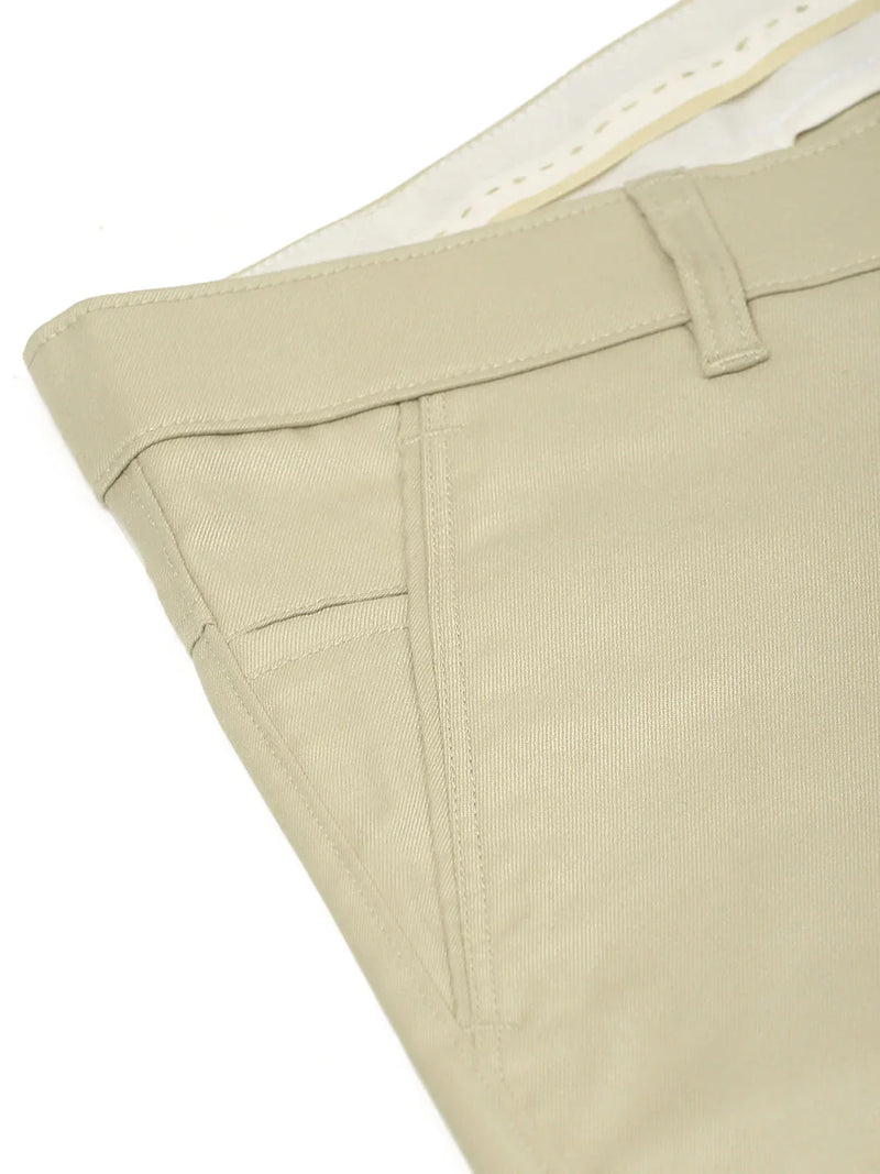 Jainish Men's Casual Cotton Solid Shorts ( SGP 153 Cream )