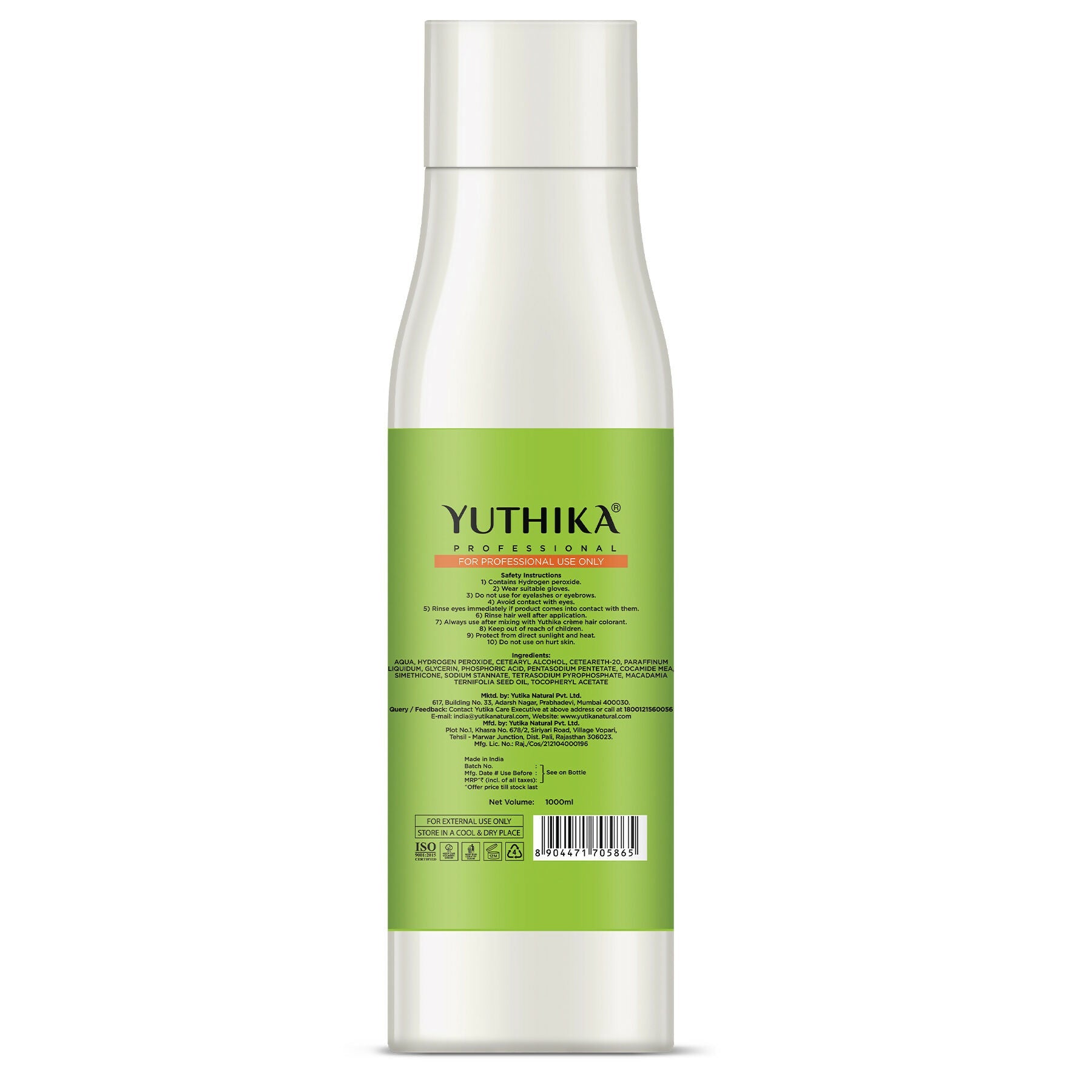 Yuthika Professional Hair Developer 20 Volume (6%)