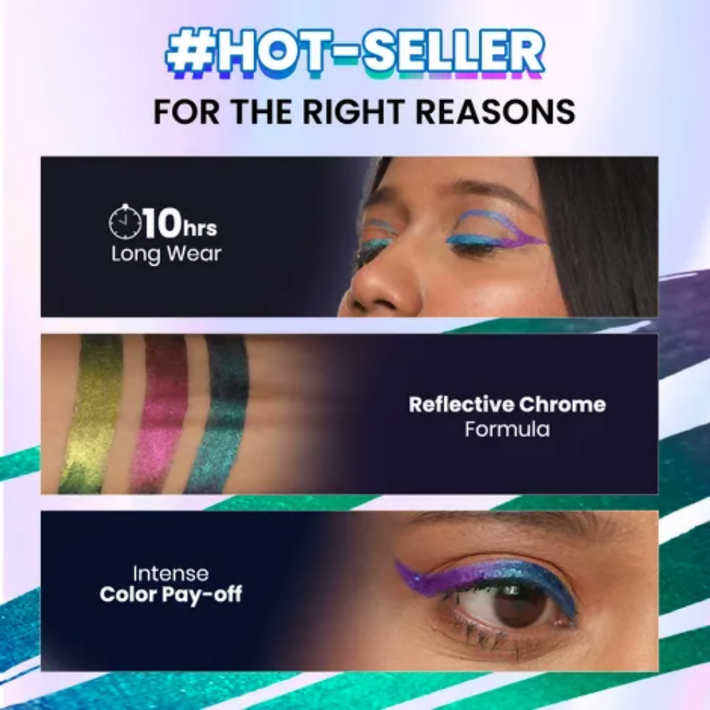 NY Bae Holographic Gel Eyeliner - Pink Chrome 02