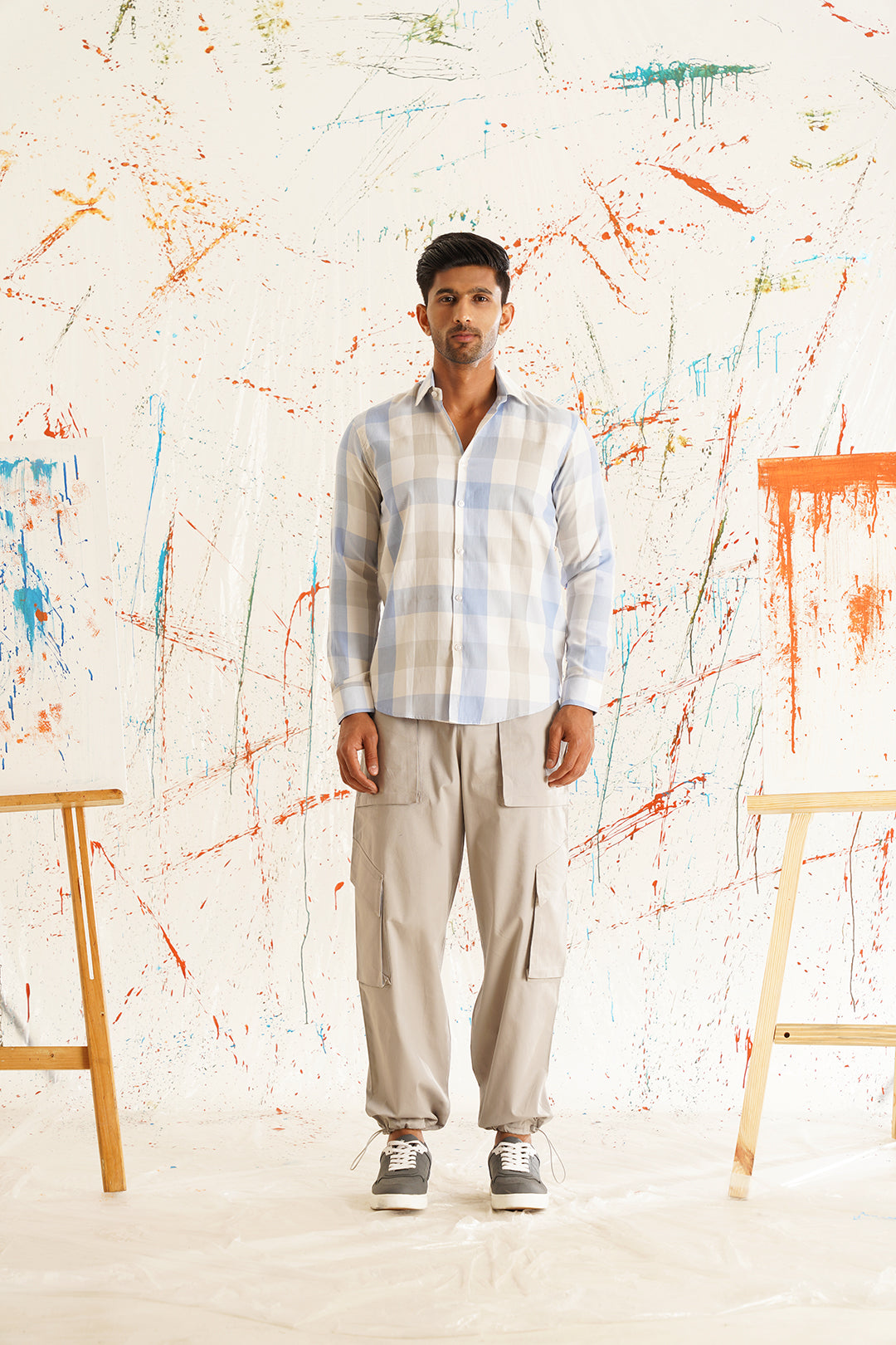 Men's Pure Cotton Checked Formal Shirts