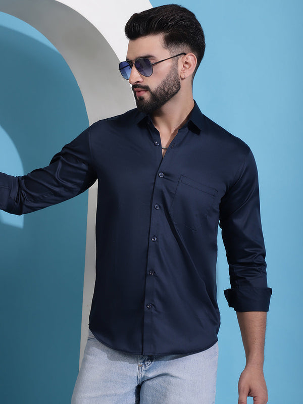 Men's Cotton Solid Casual Shirt