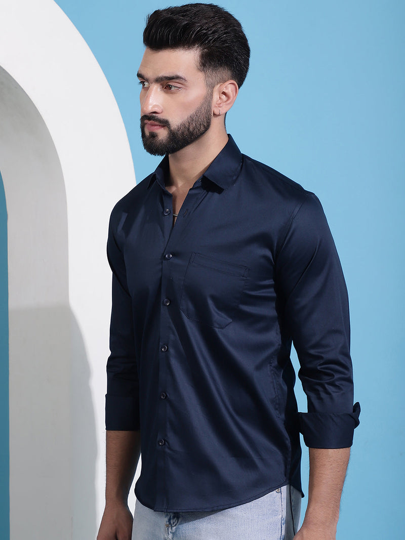 Men's Cotton Solid Casual Shirt