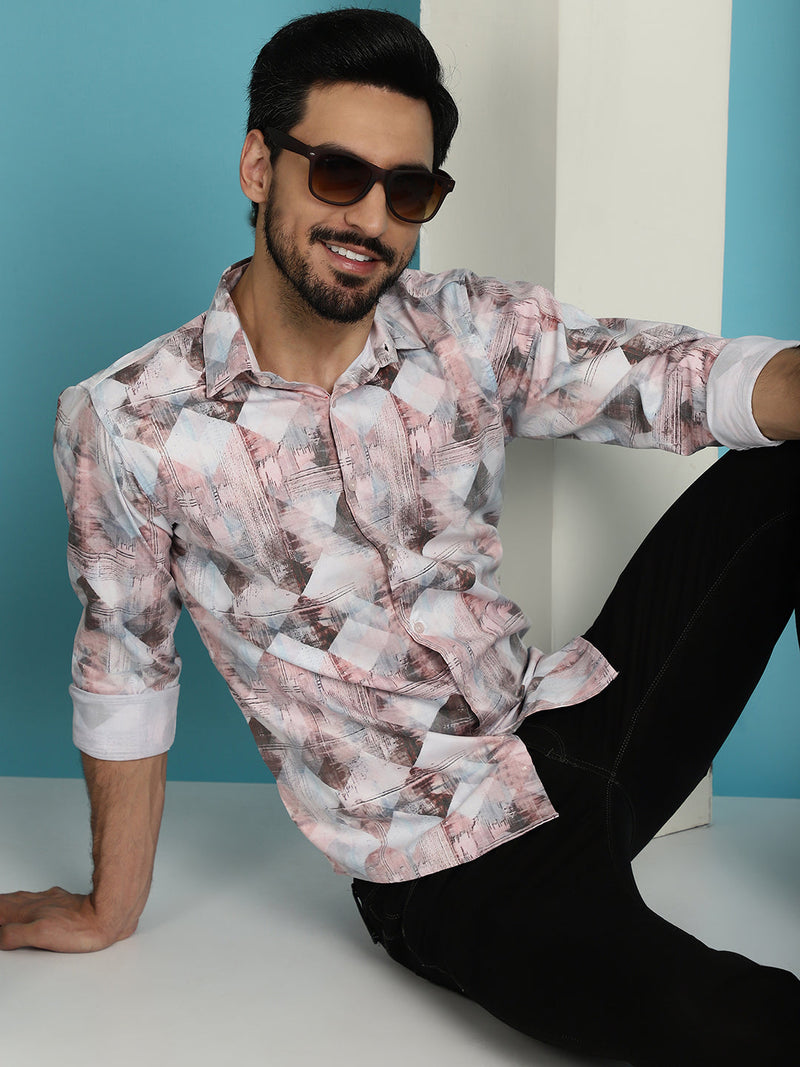 Men's Printed Casual Shirt for Mens