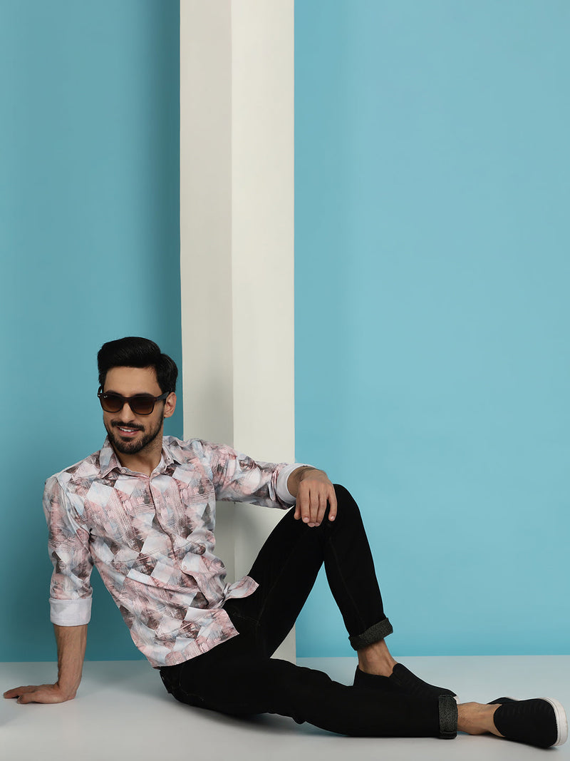 Men's Printed Casual Shirt for Mens