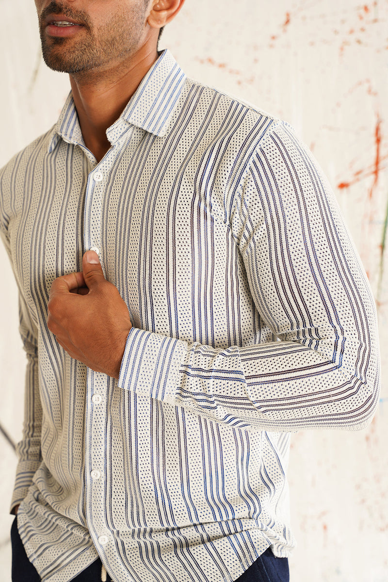 Woven Design  Cotton Shirt for Men