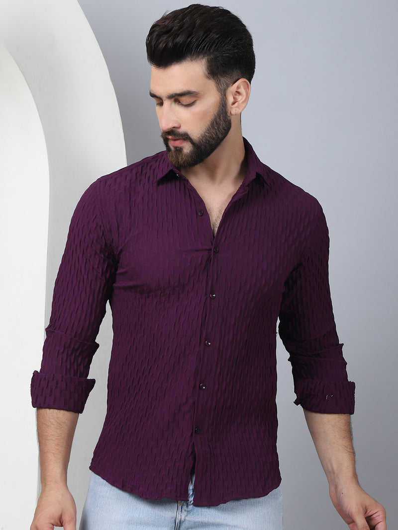 Woven Design Casual Shirt for Mens