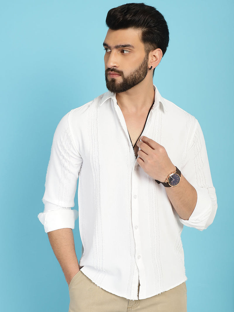 Self Design Casual Shirt for Mens