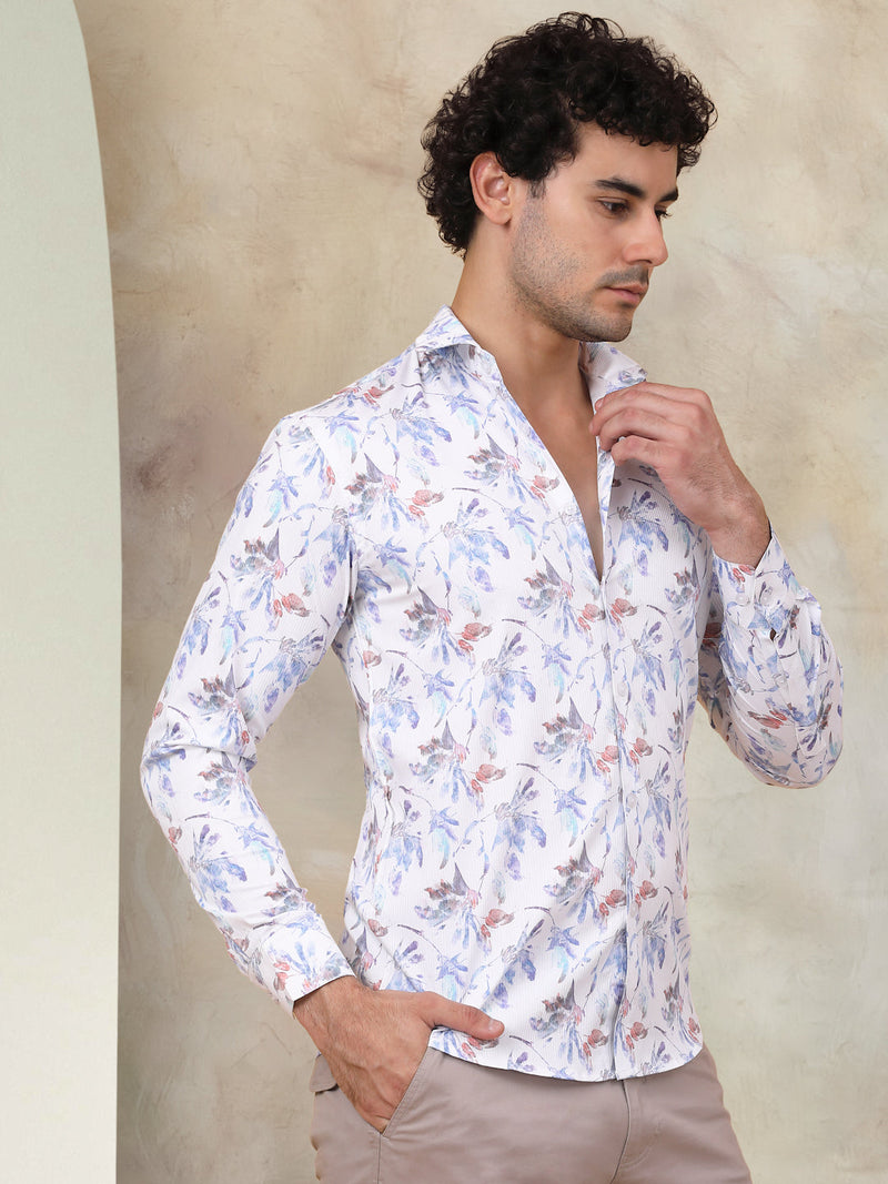 Printed Cotton Casual Shirt for Mens.