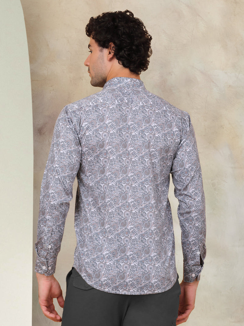 Printed Cotton Casual Shirt for Mens.