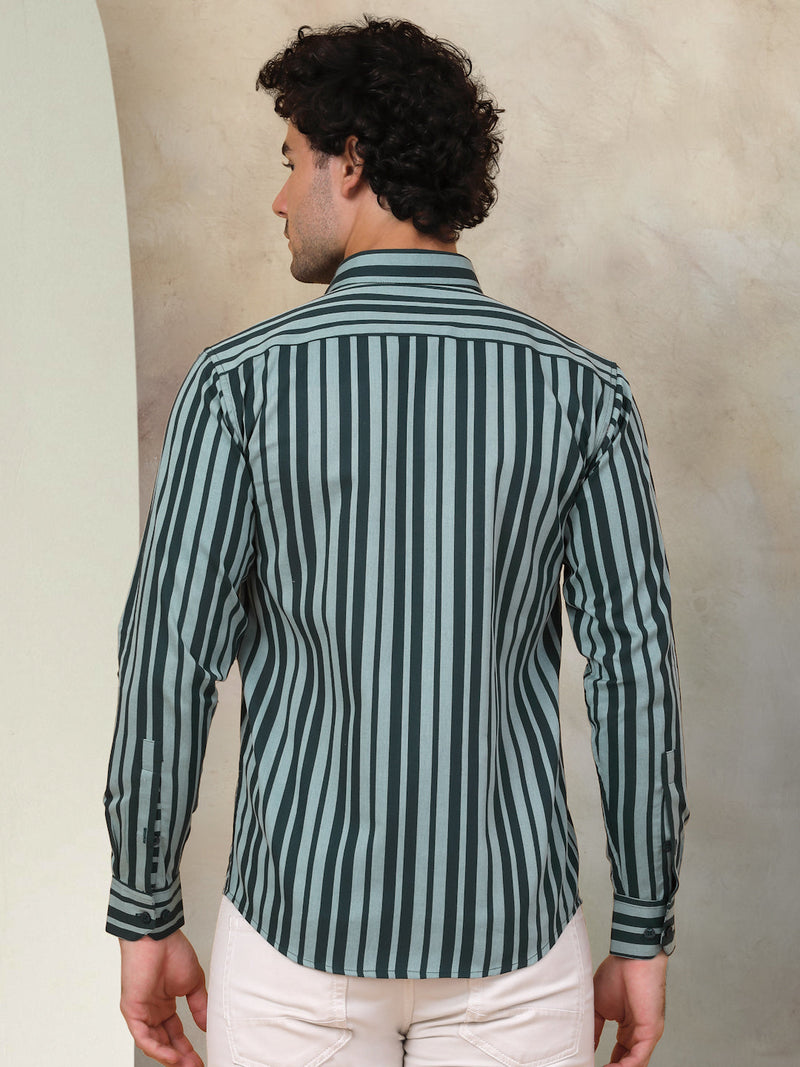 Striped Cotton Shirt for Men