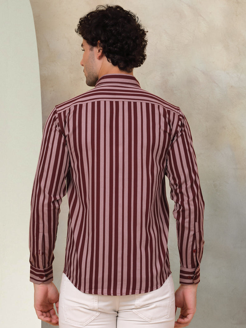 Striped Cotton Shirt for Men