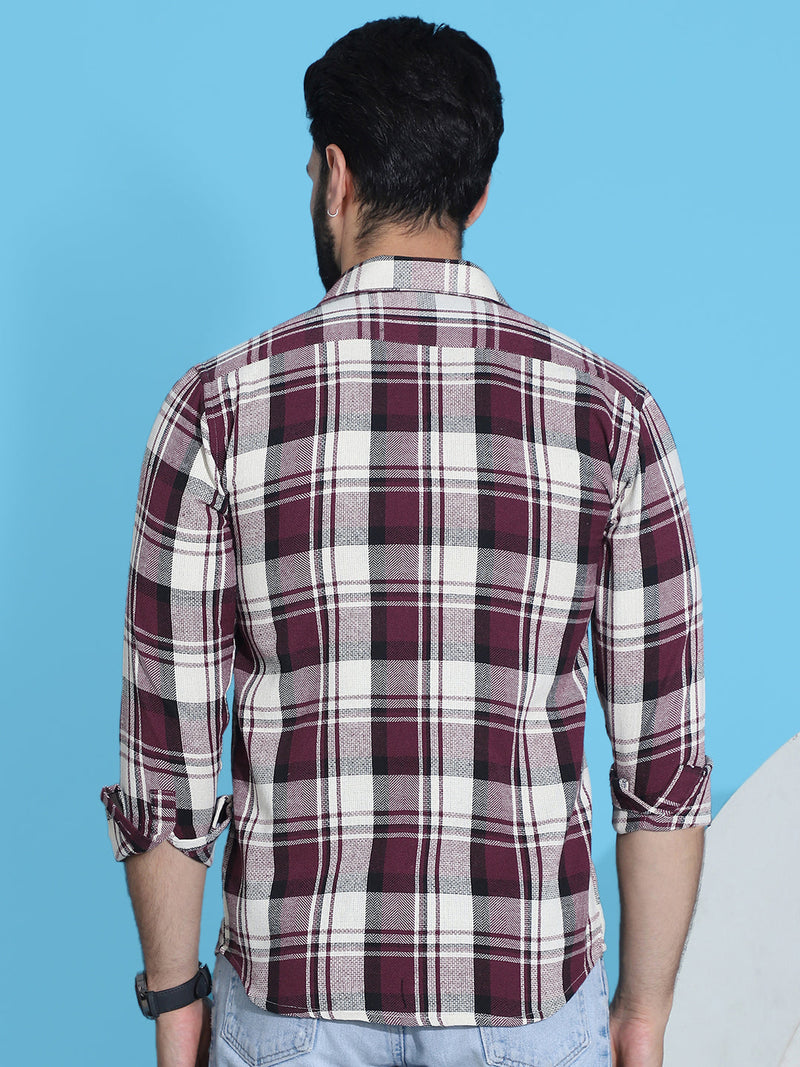 Checked Pure Cotton Shirt for Men