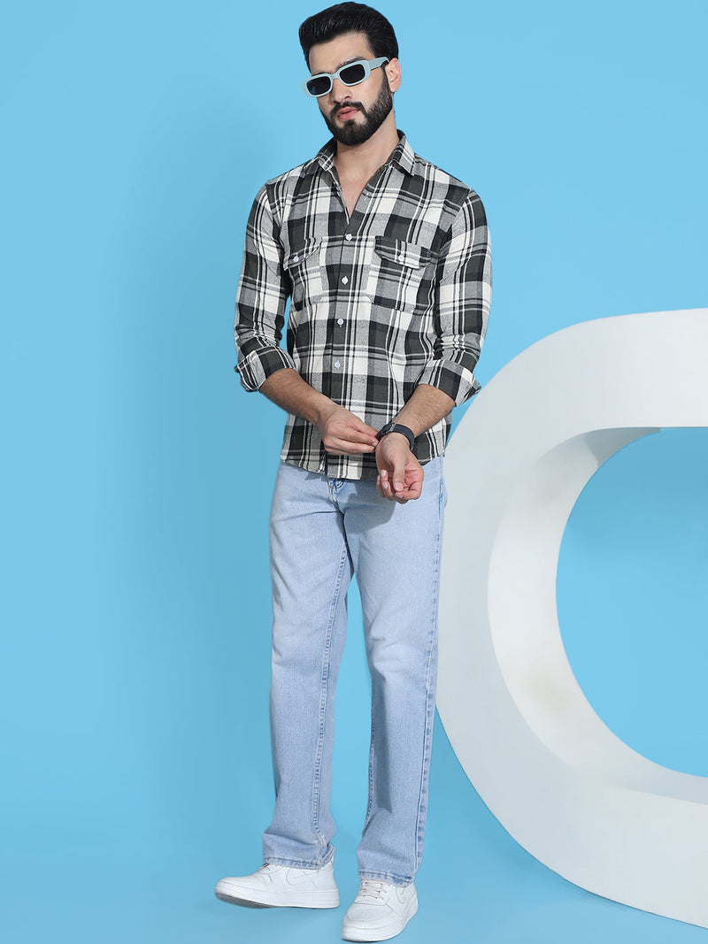 Checked Pure Cotton Shirt for Men