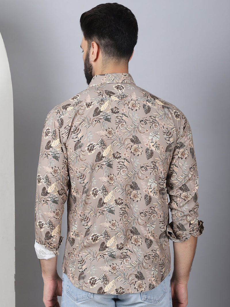 Floral Printed Casual Shirt For Men