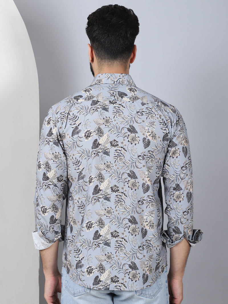 Floral Printed Casual Shirt For Men