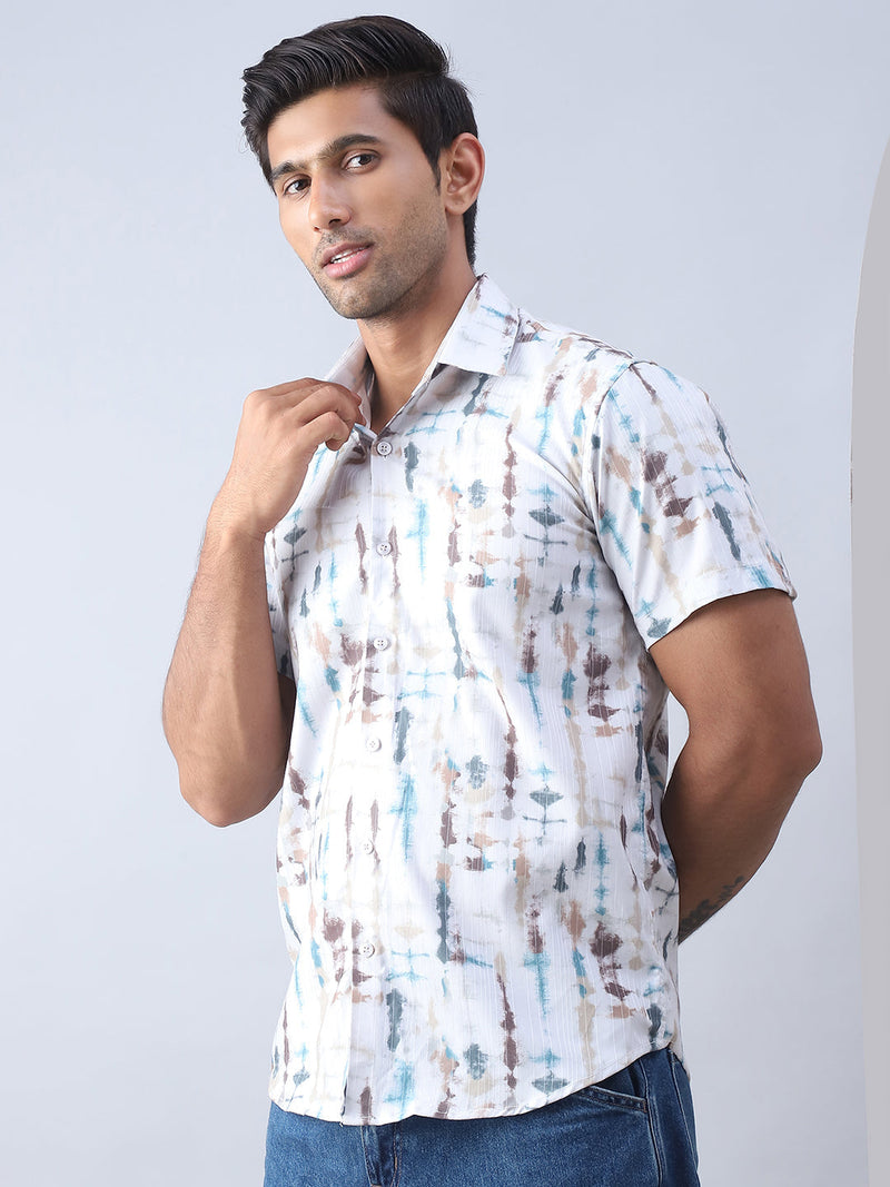 Printed Cotton Casual Shirt For Men