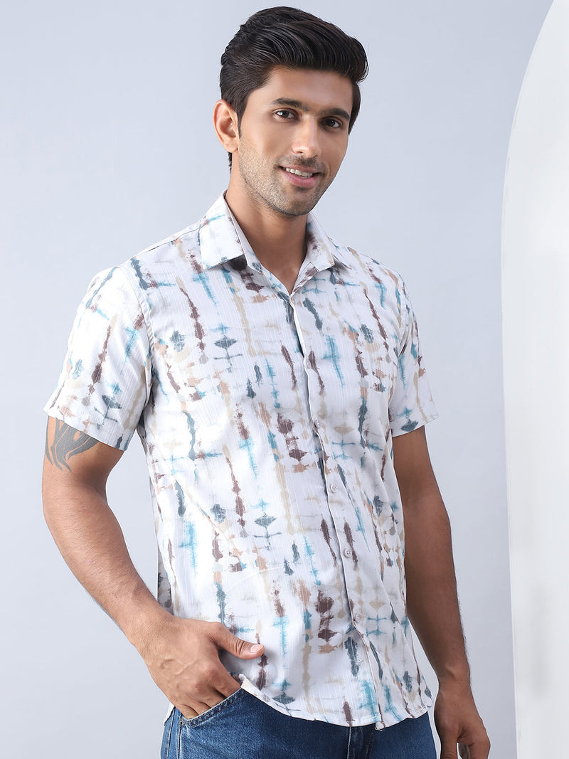 Printed Cotton Casual Shirt For Men